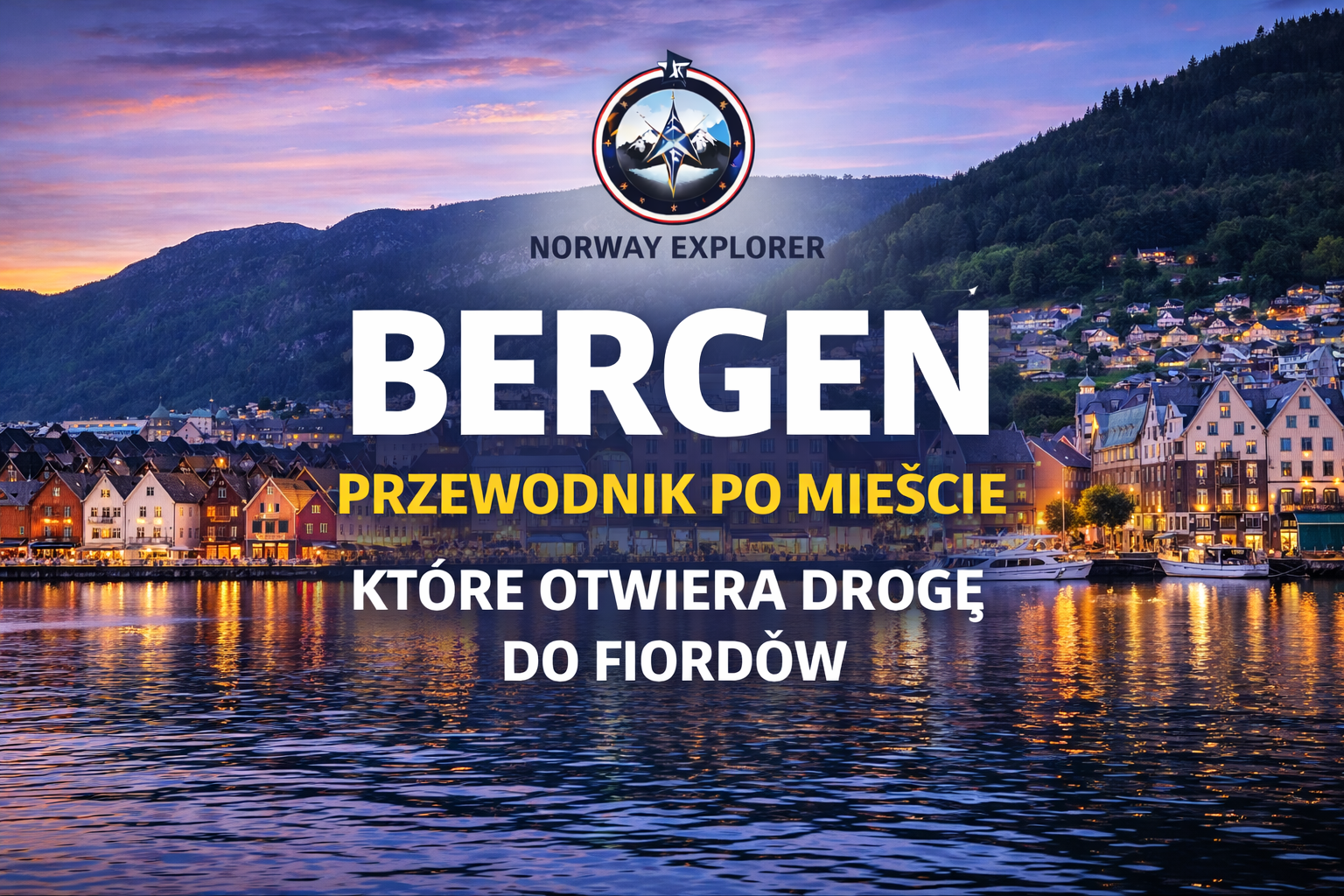 Kolorowe domy w Bergen