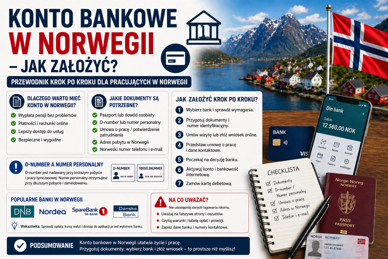 Konto bankowe w Norwegii — jak założyć?