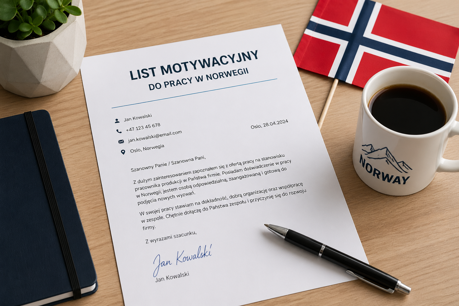 List motywacyjny do pracy w Norwegii — jak go przygotować?