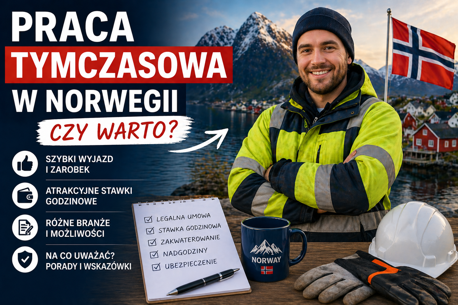 Praca tymczasowa w Norwegii — czy warto?