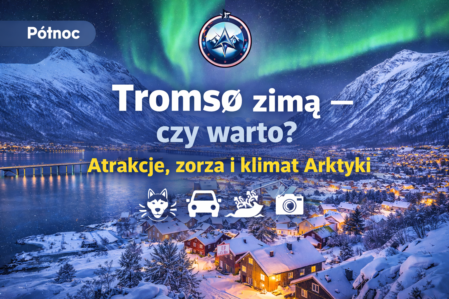 Tromso zimą w Norwegii